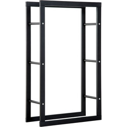 Μεταλλική Ξυλιέρα Τζακιού 60 x 25 x 100 cm HOMCOM 820-146