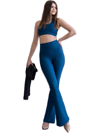 Lismina Spanish Leggings Γυναικείο Κολάν Πετρόλ 1167