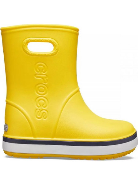 CROCBAND RAIN BOOT K YELLOW/NAVY