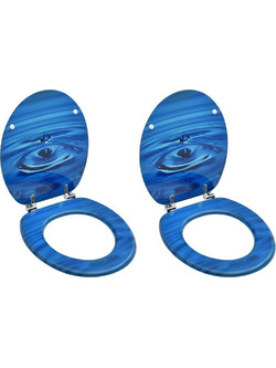 vidaXL Καπάκι Λεκάνης Οβάλ Ξύλινο Soft Close 3056406