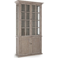 Bizzotto Columbia Βιτρίνα Ξύλινη Natural 124x43x230