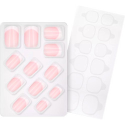 Essence Click & Go Nails 01 Classic French Square Tips Νυχιών Γαλλικού 12τμχ