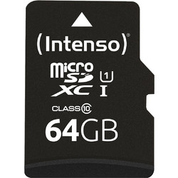 Intenso Premium microSDXC 64GB Class 10 U1 V10 UHS-I + Adapter