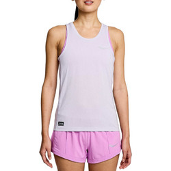 Saucony Stopwatch Singlet Γυναικείο Αθλητικό T-Shirt Λιλά SAW800369-MV