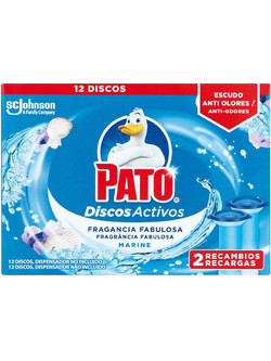 PATO PATO WC DISCOS ACTIVOS x 2 recambios frescor marino 2 u