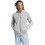 Adidas Essentials French Terry 3-Stripes Ανδρική Ζακέτα Φούτερ με Κουκούλα και Φερμουάρ Γκρι IC9833