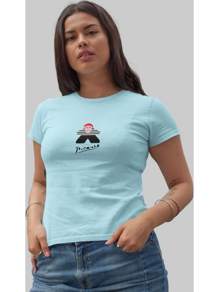 Picasso Meeple W T-shirt - SKY BLUE