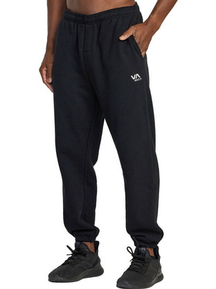RVCA Va Essential Ανδρικό Παντελόνι Φόρμας με Λάστιχο Μαύρο AVYNP00211-BLK