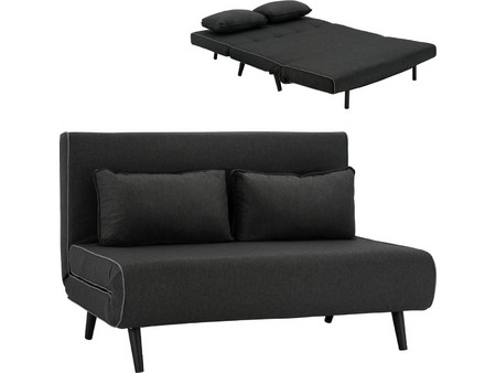 HomeMarkt Asma Διθέσιος Καναπές Κρεβάτι Γκρι 140x80x77cm HM3077.03