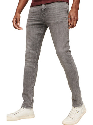 Superdry Vintage Ανδρικό Τζιν Παντελόνι Ελαστικό Skinny Εφαρμογή Γκρι M7010890A-6AE