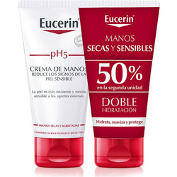 Eucerin Sensitive Ενυδατική Κρέμα Χεριών 2x75ml