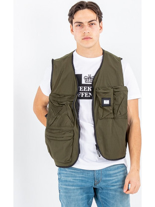 Weekend Offender Compton Blvd Vest JKSS22-18-Dark Green