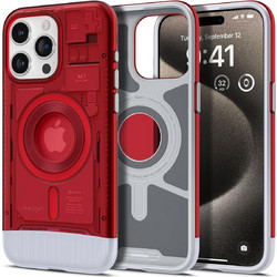 Spigen Classic C1 Magfit MagSafe Back Cover Red (iPhone 15 Pro Max)