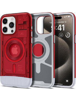 Spigen Classic C1 Magfit MagSafe Back Cover Red (iPhone 15 Pro Max)