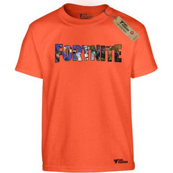 Takeposition Fortnite Logo Banner Παιδικό T-Shirt Κοντομάνικο Πορτοκαλί 806-4654-19