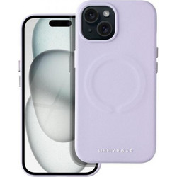 Roar Leather Mag Back Cover Purple (iPhone 15)
