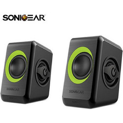 SonicGear Quatro 2 Ηχεία Υπολογιστή 2.0 6W Black Green