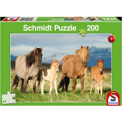 Παιδικό Puzzle Schmidt Οικογένεια Αλόγων 200 Κομμάτια