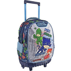Must Pj Masks Anyone Can Be Hero Σχολική Τσάντα Τρόλεϊ Δημοτικού Μπλε 484276
