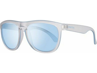 Benetton BE993S 03 Ανδρικά Γυαλιά Ηλίου Τετράγωνα Κοκάλινα Λευκά με Μπλε Polarized Φακό