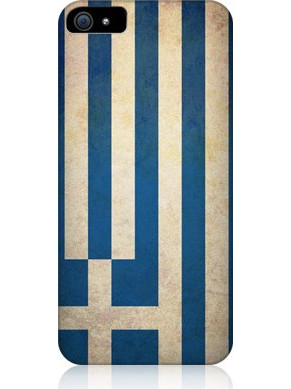 Θήκη πίσω κάλυμμα για iPhone 5 - Ελληνική Σημαία