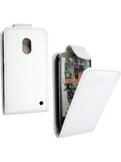 Nokia Lumia 620 Leather Flip Case White NL620LFCW OEM