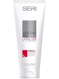 Farcom Seri Force Styling Gel Μαλλιών Ανδρικό Πολύ Δυνατό Κράτημα 200ml