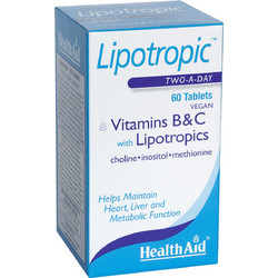 Health Aid Lipotropics B & C Συμπλήρωμα Διατροφής 60 Ταμπλέτες