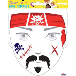 Αυτοκόλλητα Προσώπου Pirate 15x17cm