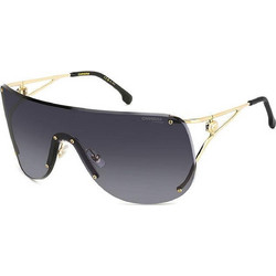 Carrera CA3006S RHL9O Γυναικεία Γυαλιά Ηλίου Μάσκα Μεταλλικά Χρυσά με Μαύρο Polarized Φακό