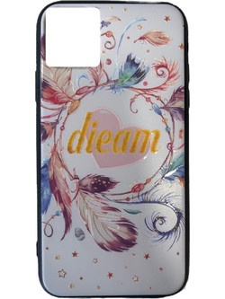 Back Cover Σιλικόνης Άσπρο με Σχέδιο (iPhone 11)