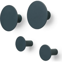 Blomus PONTO Κρεμάστρες Τοίχου PolyStone Σετ 4 Τμχ O8,5x7,3 - Gunmetal