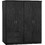 HomeMarkt Τετράφυλλη Ντουλάπα Ρούχων Zebrano 160x42x181cm HM11351.01