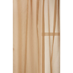 WhiteEgg Κουρτίνα με Τρέσα 270x280 K0113-5 Caramel