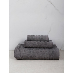 Πετσέτα Χεριών Χίμπουρι 9 Grey Cotton Sunshine (30x50) 1Τεμ