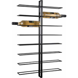 Κάβα Ποτών 16 Θέσεων Επιτοίχια Dual PT4091BK 8,5x90cm Black Present Time Μέταλλο