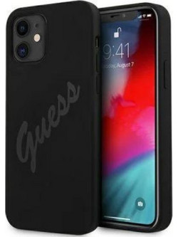 Guess Script Vintage Back Cover Black (iPhone 12 mini)
