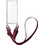 Sonique Armor Clear Θήκη Σιλικόνης με Strap Samsung Galaxy A22 5G Burgundy