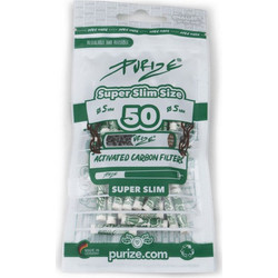 Φίλτρο Purize Super Slim 50 Ενεργού Ανθρακα 5.0mm - Ασπρo