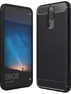 Θήκη κινητού Techsuit Carbon Silicone for Huawei Mate 10 Lite Black
