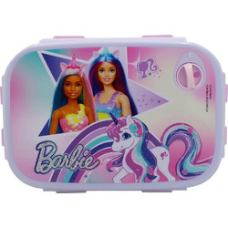 Gim Barbie Shine Πλαστικό Παιδικό Δοχείο Φαγητού Πολύχρωμο 800ml 2 Σχέδια