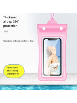 Αδιάβροχη Θήκη Smartphone για Οθόνες 4.7"-6.5" LW-E45 Ροζ