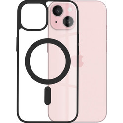 Techsuit MagSafe Pro Back Cover Transparent / Black (iPhone 15)