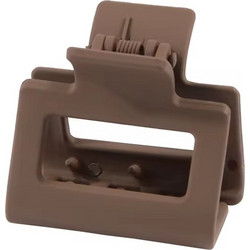 Small Hair Clip Coffee Brown