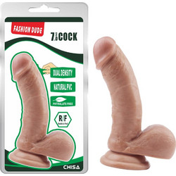 Chisa Novelties Fashion Dude 7" Ρεαλιστικό Dildo με Βεντούζα & Όρχεις 17.5cm Flesh