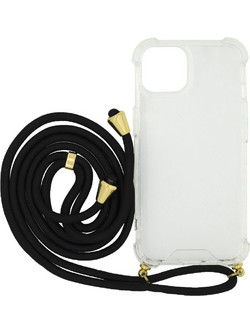 Ancus Crossbody Back Cover Transparent / Black (iPhone 14 Plus)