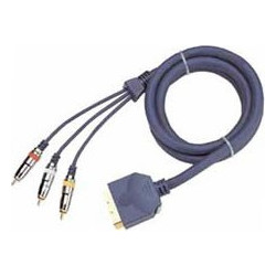 Καλώδιο Scart-3RCA IN/OUT Μαύρο CU OD11 1.5m - SC8911 BLS MXC