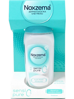 Noxzema Sensi Pure 0% Γυναικείο Αποσμητικό Roll On 48h Χωρίς Αλουμίνιο 50ml