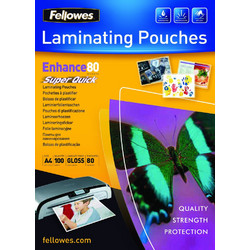 Fellowes SuperQuick A4 80 mic glossy