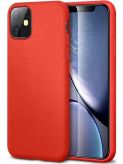 Θήκη Rubber Ενισχυμένης Σιλικόνης για iPhone 11 Κόκκινο
